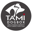   The TAMI Auto dog transport box with airbag...