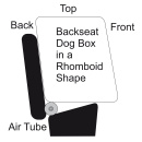 TAMI Backseat L - Auto & Home inflatable dog box