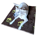 TAMI Hundedecke 33x32cm, passend für TAMI SEAT Box, Rutschfest, Schadstofffrei, Anti-Allergen 