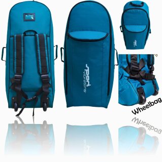 Sport Vibrations® SUP Rucksack Wheelbag mit XXL-Rollen extra Außenfach & Tragegurtsystem
