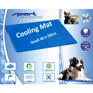 Cooling mat for dogs and cats, self-cooling, blue - Small 40x50cm