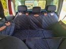 Sport Vibrations® Hunde Autoschondecke Nalu für Rückbank mit Fester Liegefläche und Fußraumüberbrückung – Extra Breite, Wasserdicht - Mit Extra Robusten Reißverschlüssen