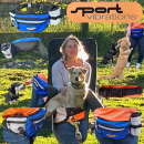 Sport Vibrations® Daily Bag – Hüfttasche mit Trinkflaschenhalterung und Leckerlibeutel für Hundespaziergänge und Hundezubehör
